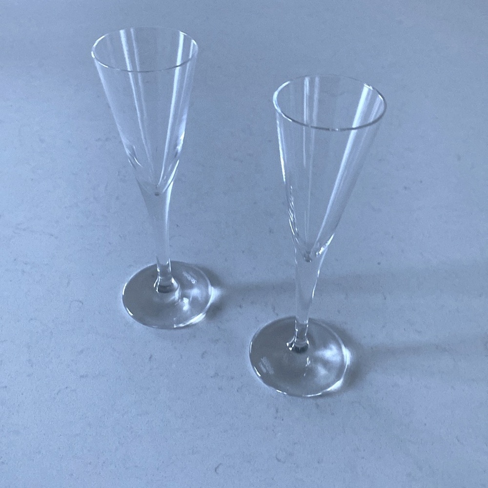 Stolzle‎ Lausitz German Made Crystal Vodka Trumpet Glass, Set of 2